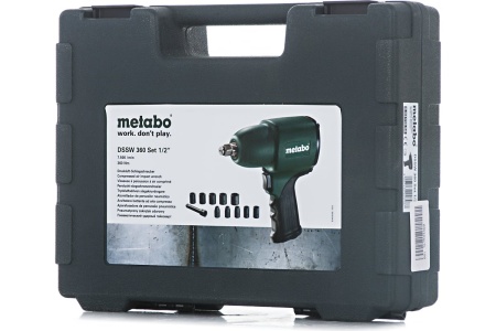 Пневмогайковерт Metabo DSSW 360 Set 1/2"+10 головок 604118500