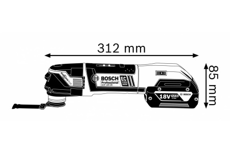 Аккумуляторный универсальный резак Bosch GOP 18V-28 0.601.8B6.003