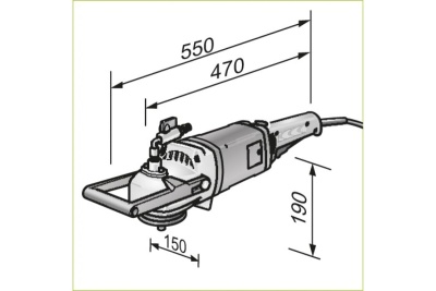 Шлифовальная машина с подачей воды FLEX LW 1202 SN PRCD 477788