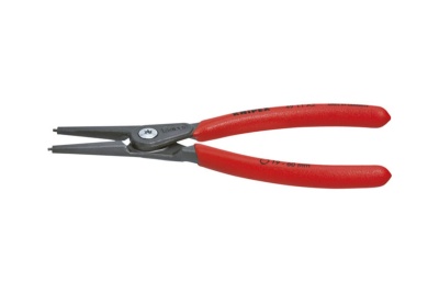 Щипцы KNIPEX прециз для внешних стопорн. колец, прям. губки, d 19-60 мм, чёрн.,1К ручки, KN-4911A2SB