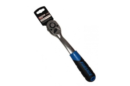 Реверсивная трещотка Forsage с резиновой ручкой, 3/8" F-80723