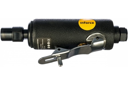 Прямая пневмошлифмашина INFORCE DG27000 + набор оснастки 01-14-06