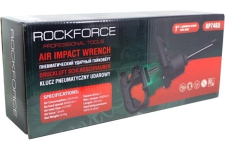 Ударный пневмогайковерт с реверсом и регулировкой усилия ROCKFORCE RF-RP7465