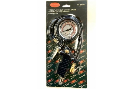 Пистолет для подкачки шин с аналоговым манометром и шлангом ROCKFORCE RF-2370G