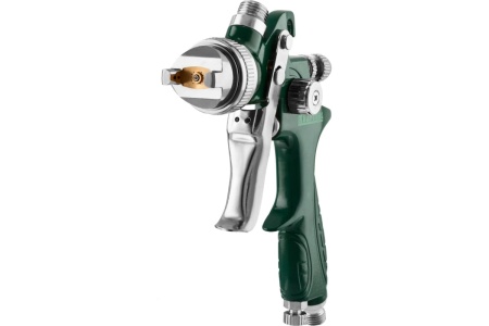 Пневматический краскопульт KRAFTOOL AirKraft HVLP с верхним бачком, 1.7мм 06522-1.7