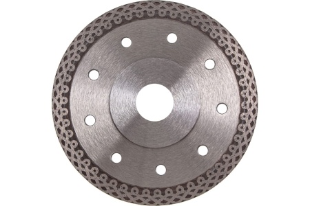 Диск алмазный отрезной тонкий сплошной Jaguar (125х22.2 мм, мокрое резание) GROSS 73053