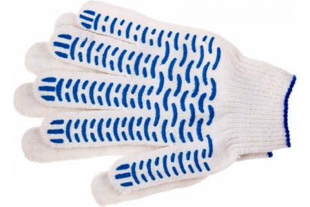 Перчатки хлопчатобумажные с ПВХ-напылением Россия 67716