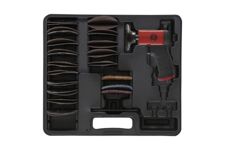 Пневматическая шлифмашина CHICAGO PNEUMATIC CP7202D в наборе 8941172021