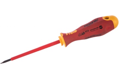 Диэлектрическая отвертка Felo Ergonic 4,0х0,8х100 плоская шлицевая 41304090