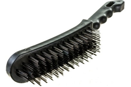 Щетка ЕРМАК металл, с пластиковой ручкой, 6-и рядная 656-072