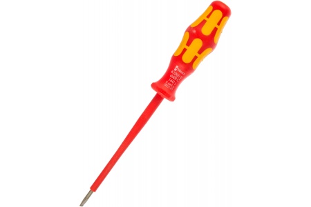 Отвёртка диэлектрическая Wera, VDE, SL 0.6х3.5х100 мм, WE-006110