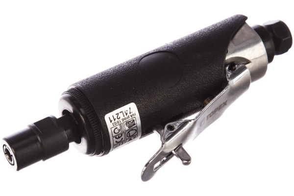 Шлифовальная прямая пневматическая машина с набором шлифкамней TOPEX 74L211