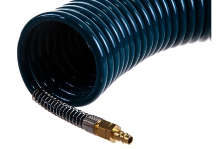 Шланг витой полиуретановый (10х14 мм, 10 м, с быстроразъемами) Forsage F-1410-10M