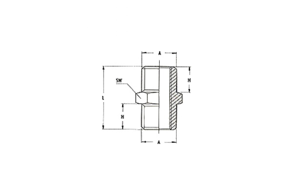 Переходник конус папа 3/4" - папа 3/4" (блистер) 1219/5 290/11 M3/4*M3/4 GAV 38919