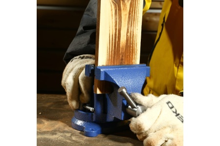 Слесарные тиски DEKO CL10, поворотные, 100 мм 065-0962