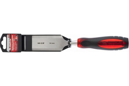 Долото-стамеска "Тигровый глаз", 38 мм, двухкомпонентная обрезиненная рукоятка MATRIX 24525