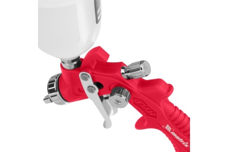 Пневматический краскораспылитель с верхним бачком MATRIX HVLP 0.1 л, сопло 0.8 мм 57325