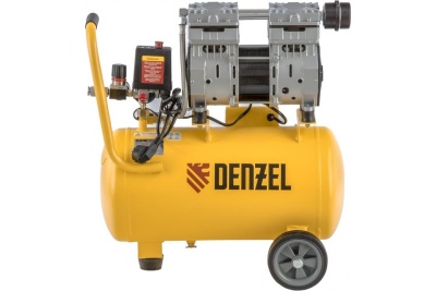 Безмасляный компрессор DENZEL DLS950/24 950 Вт, 165 л/мин, ресивер 24 л 58026