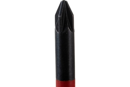 Тонкая отвёртка Knipex VDE 1000V Pozidriv PZ1 крестовая, L стержня 80 мм, 2-комп. рук-ка KN-982501SL