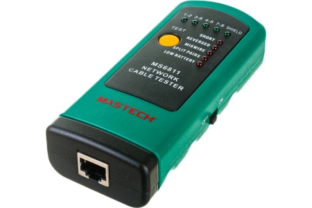 Тестер кабеля MASTECH MS6811 замыкание, обрыв, идентиф. в многож. кабелях 00-00000254