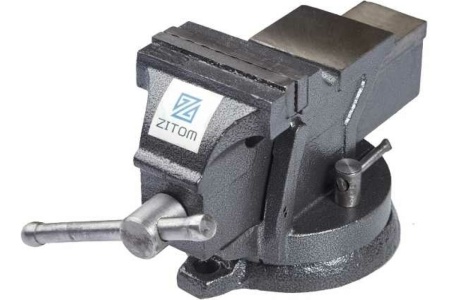 Слесарные тиски ZITOM 75 мм, поворотные bv10075