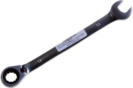 Комбинированный трещоточный ключ с реверсом AV Steel 13мм шт AV-315113