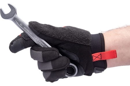 Комбинированный ключ HOEGERT TECHNIK шарнирный с трещоткой 15 мм, 72T, сталь CrV HT1R055