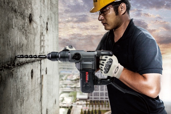 Перфоратор KRESS KU330,  1100 Вт, 5Дж, 26мм, SDS+, кейс
