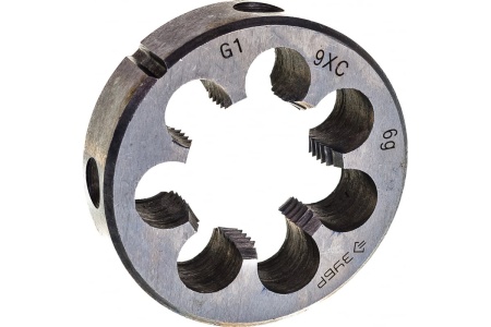 Плашка круглая Мастер для нарезания трубной резьбы G 1" Зубр 4-28032-1