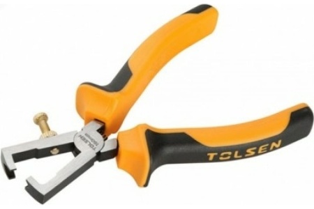 Клещи TOLSEN для снятия изоляции 160мм комбинированные рукоятки 10013