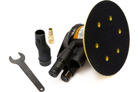 Полировальная пневматическая шлифмашина Rossvik 150 мм, с отсосом RT-2151-C