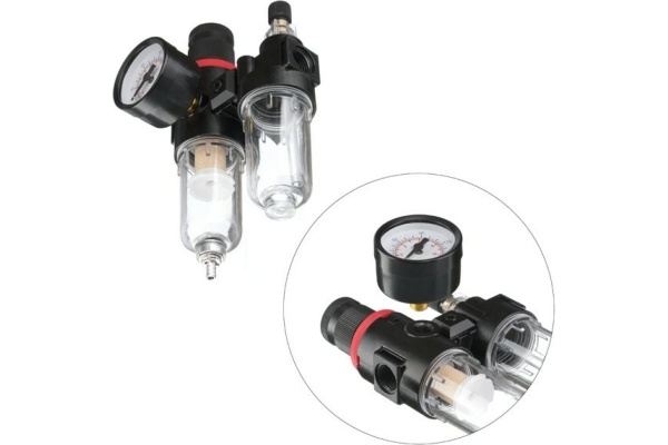 Блок подготовки воздуха 1/4" INTERTOOL PT-1431 Блок подготовки воздуха 1/4" INTERTOOL PT-1431