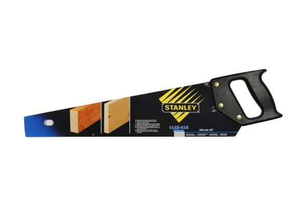 Ножовка по дереву с прямыми зубьями Stanley 3,5х500 мм 1-15-416