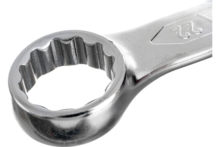 Комбинированный 12-гранный прямой ключ ROCKFORCE 22мм RF-75522