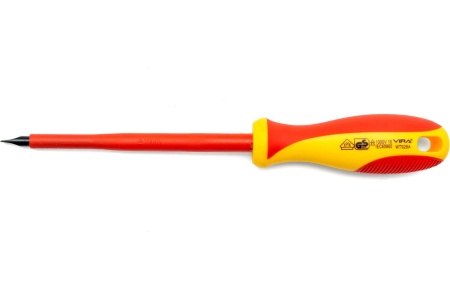 Диэлектрическая отвертка VIRA VDE SL5.5х125 мм 397028