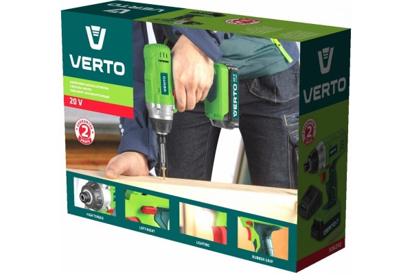 Аккумуляторный ударный винтоверт VERTO 50G292 Аккумуляторный ударный винтоверт VERTO 50G292