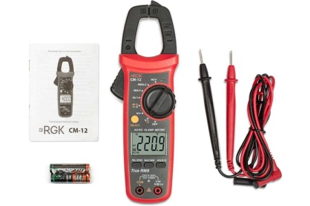 Токоизмерительные клещи с поверкой RGK CM-12 779685