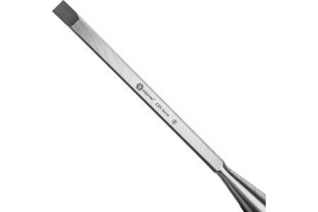 Плоская стамеска (6 х 140 мм, CR-V, блистер) КОБАЛЬТ 245-503