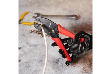 Кримпер для обжима F и BNC разъёмов RG-59, RG-58, RG-62, RG-174, F.O. REXANT ht-301 G 12-3213