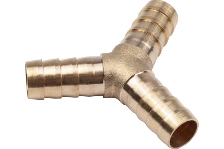 Тройник Y-образный елочка 10 мм, латунь, в блистере AV Steel AV-700336B блистер