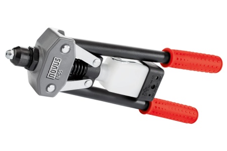 Двуручный усиленный рычажный заклепочник (тип заклепок A2.4_A3_A4_A5_S3_S4_C4) NOVUS N-55 easy 032-0044