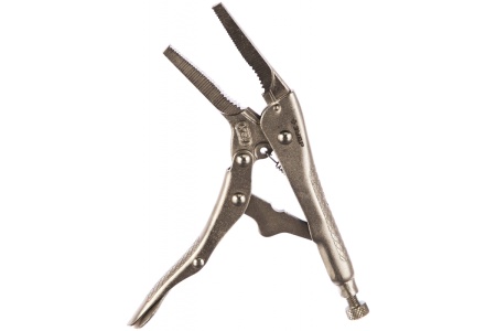 Ручной зажим Зубр Эксперт с удлиненными губками из кованой Cr-V стали для мест с ограниченным доступом 150 мм 22511-15