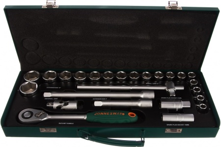 Набор торцевых головок 25 предметов 1/2" DR (10-32 мм) Jonnesway S04H4125S