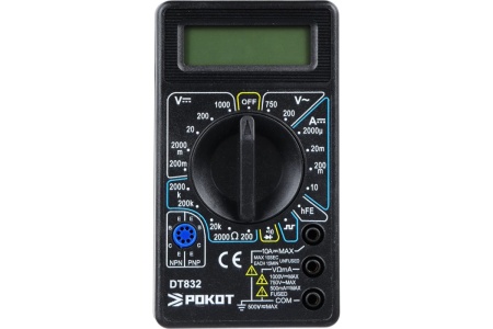 Цифровой мультиметр РОКОТ DT-832 660-015