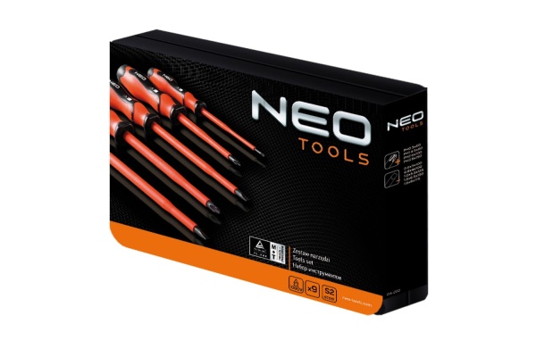 Набор отверток NEO Tools 1000 В, 9 шт. 04-260