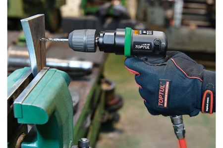 Пневматическая реверсивная дрель TOPTUL 10 мм, 2000 об/мин KAQA1220