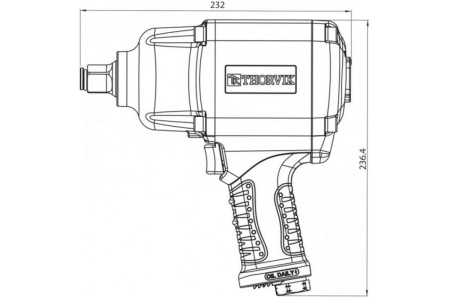 Пневматический гайковерт THORVIK AIW3416 52200