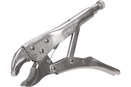 Зажимные клещи с круглыми губками DELI DL2001 220 мм рабочий ход 50 мм, регулировочный винт 98274