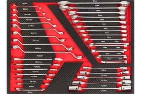 Тележка KraftWell с 5 ящиками+ПОДАРОК инструмент 157 предметов KRW-TTB+SET157