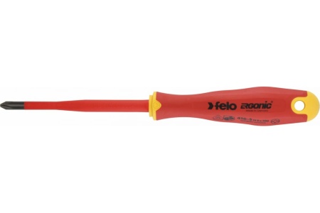 Диэлектрическая отвертка Felo PH 1 +/-, E-Slim Ergonic 41619290